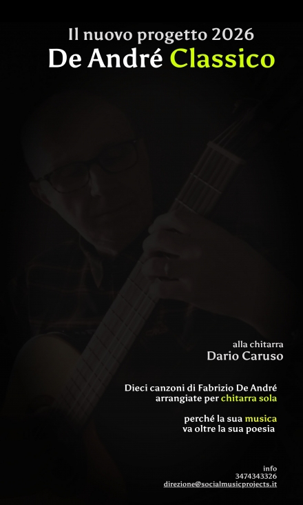 nuovo progetto: De André Classico - Dario B. Caruso